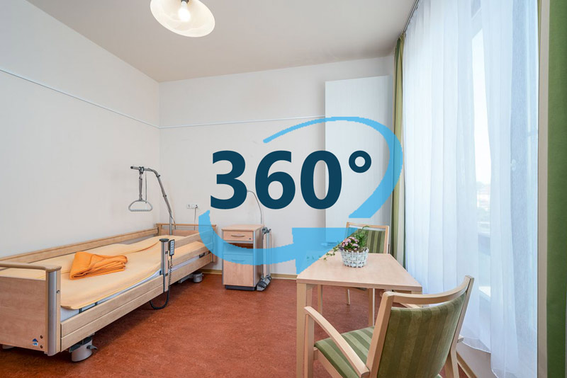 Zimmer - Virtueller 360 Grad Rundgang Altenheim Leipzig